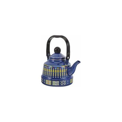 Emaille-Wasserkocher, 1, 1 l, emaillierte Teekannen, Vintage-Herdkessel, große Kapazität, Kaffeekannen, Kochkessel für Heimküchengeschirr (1/5)