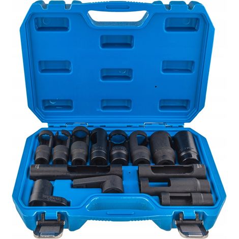 Juego de cuchillas para sondas lambda, inyectores, sensores 1/2" 3/8" 14 piezas (1/2)