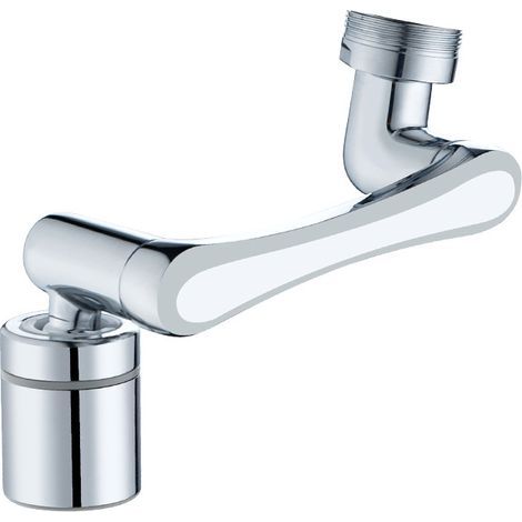 Aireador de grifo giratorio, filtro de boquilla de grifo de extensión, para rosca macho de 20/22/24 mm de diámetro, universal para cocina y baño. (1/5)