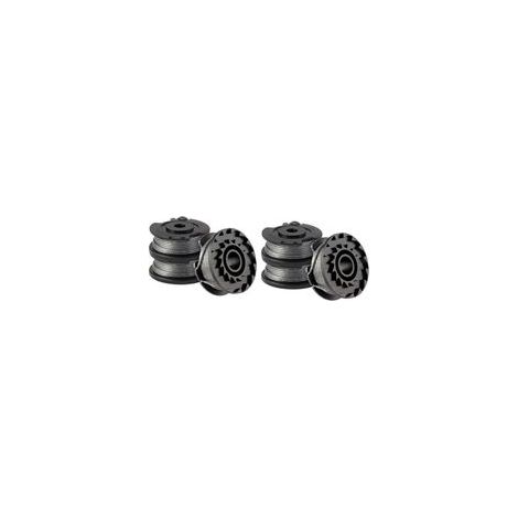 Lot de 6 bobines de fil pour coupe-bordure Bosch ART 23 SL/ART 26 SL, bobine de rechange en nylon (F016800569+F016800385), diamètre : 1,65 mm, 4,9 m (1/4)