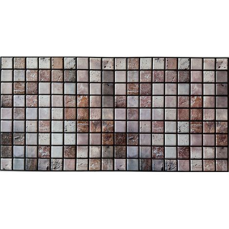 Pannelli 3D Rivestimento a parete in PVC effetto MOSAICO PIETRA 96x48cm Realistici, isolanti, idrorepellenti.