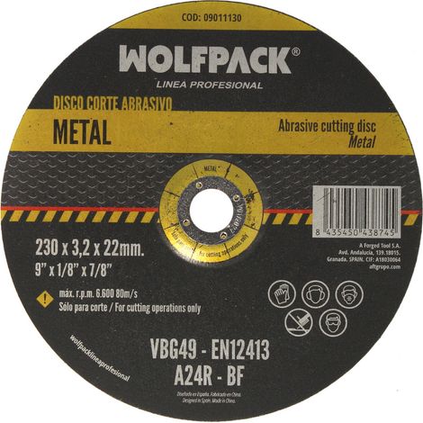 Trennscheibe wolfpack cutting wheel 230 mm 3,2 mm