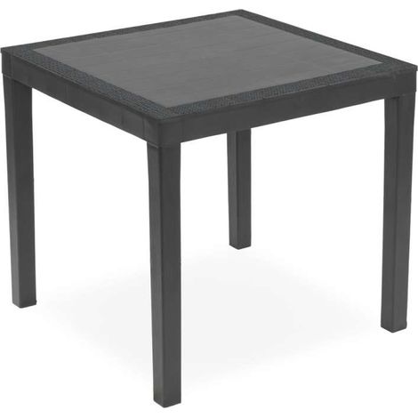Ipae Progarden Tavolino Quadrato Ago Juta Antracite - 79x79x73 h cm