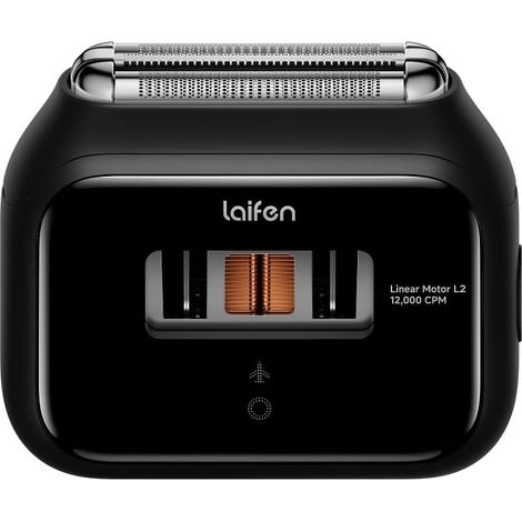 Rasoir Électrique à Grille à 3 Lames, Idéal pour le Voyage (Noir) Moteurs Linéaires 2x12k Coupes/Min, Rasage Sec/Humide, Lame 0,055mm, Batterie 100min, USB-C, IPX7. (1/5)