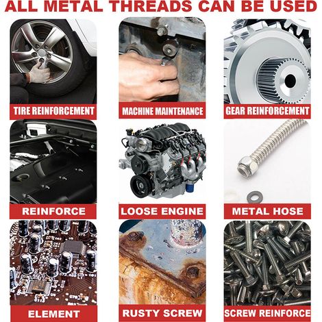 Kfz-Schraubensicherungsmittel, geeignet für alle Arten von Metallschrauben und zur Dichtigkeitsprüfung vorgesehen. (1/5)