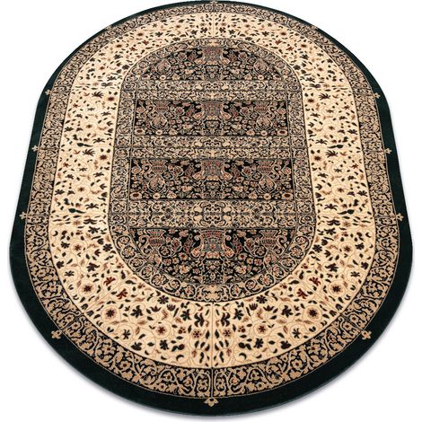 Wollteppich POLONIA Oval WITRAŻ Smaragd green 170x235 cm