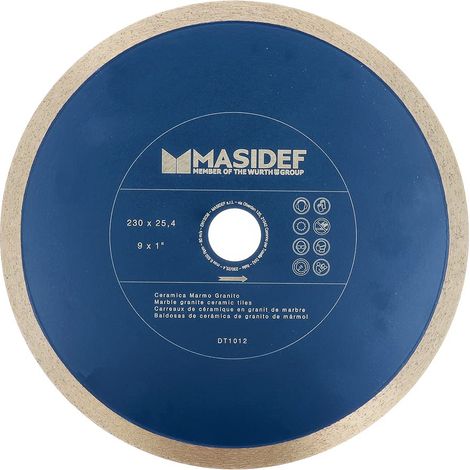 Disco da taglio 230X1,7MM diamantato con corona a lama continua per ceramica (1/4)