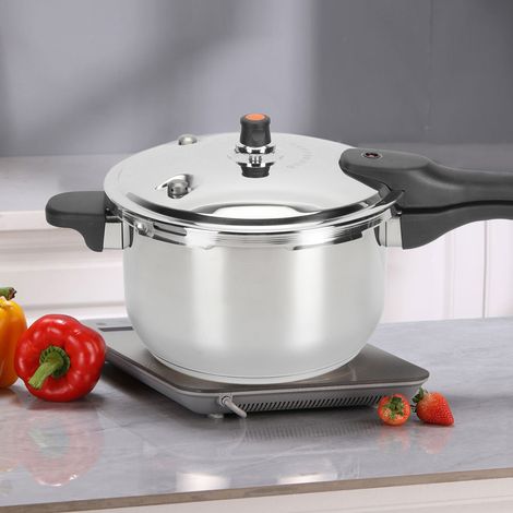 Autocuiseur Electrique 304 Inox 80KPA Anti-explosion avec Valve de Limitation de Pression pour Cuisson Rapide au Fourneau 10L 28cm (1/4)
