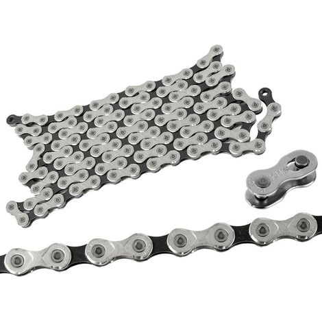 Cadena KMC X10 plateada y negra, 10 velocidades - Foil (1/5)
