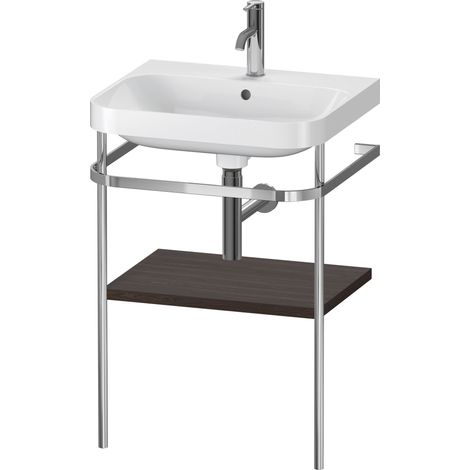 Duravit Happy D.2 Plus c-shaped Set mit Metallkonsole, 575x490mm,