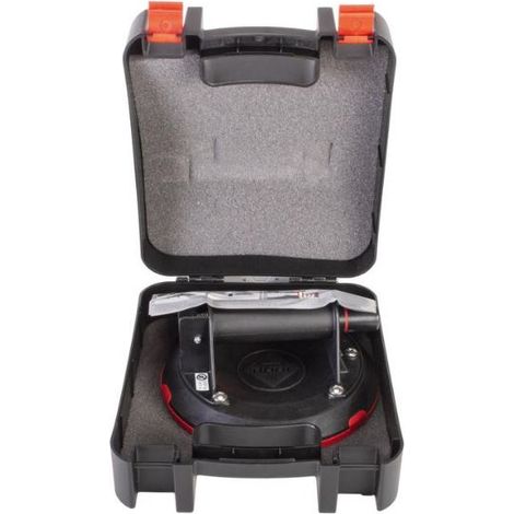 Rubi – Ventouse pompe à vide Ø200 mm – Pour surfaces rugueuses – Charge maximale 150 kg – Poignée ergonomique pour confort – Valise de transport incluse (1/10)