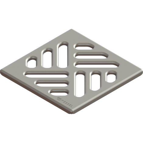 -Grille perforée 95x95 mm, acier inoxydable