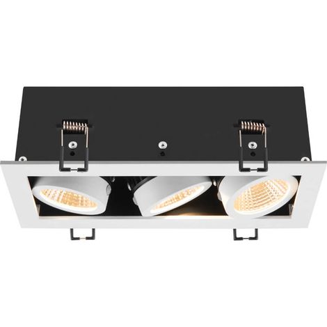 Spot LED encastrable carré Kadux Triple 3x LED - blanc - 3000K - 1007568