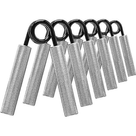 Ensemble de 6 poignées de musculation robustes en acier au carbone, antidérapantes et résistantes, pour une force de préhension de 45 à 160 kg. (1/5)