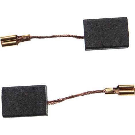 vhbw 2x escobilla carbono motor carbones 17 x 10 x 5 mm compatible con Bosch GWS 6-115, GWS 7-115, GWS 7-125, GWS 8-115 herramientas eléctricas (1/2)