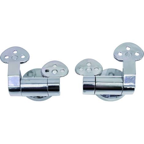 Utilia CERNIERA IN OTTONE CROMATO PER SEDILE WC IN LEGNO cod. 58271 PZ. 2