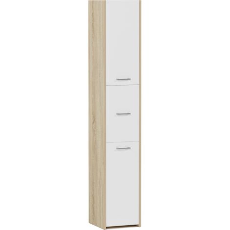 Badezimmerschrank Sonoma mix Weiß, 30 x 30 cm - Modern L-23
