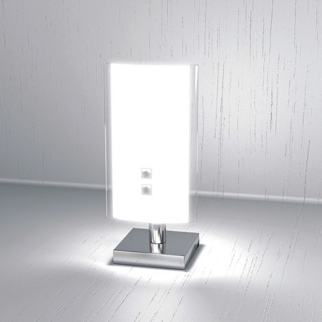 Abatjour Moderno Tray Metallo E Vetro Bianco 1 Luce G9 (1/3)