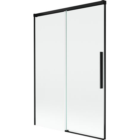 Mexen Rox paratia doccia 2 ante scorrevoli 120 x 150 cm, trasparente, nero - 8C9-120-001-70-00