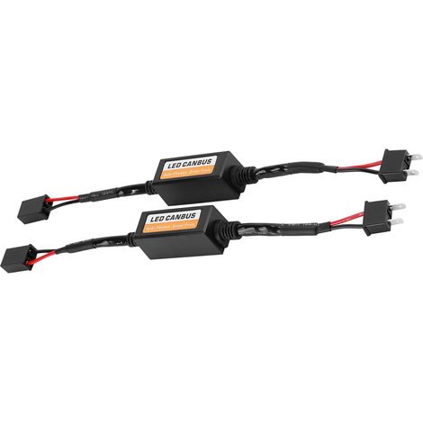 Set aus 2 Canbus H7 LED-Decodern, Anti-Flicker-Widerständen, Lampenfehlerkorrektur, explosionsgeschützt, fahrzeugkompatibel. (1/5)