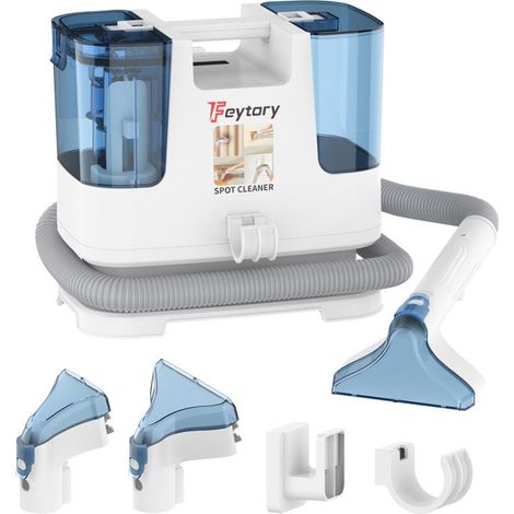 Aspiradora de 430W, potencia de succión de 15 kPa, equipada con dobles depósitos de agua, adecuada para la limpieza de alfombras y colchones.