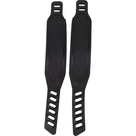 Lot de 2 sangles de pédales de vélo d'appartement en plastique, longueur réglable, universelles, pour le cyclisme à domicile et en salle de sport.