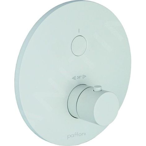 Paffoni Compact Box - Mitigeur de douche thermostatique encastré, blanc mat CPT013BO (1/3)