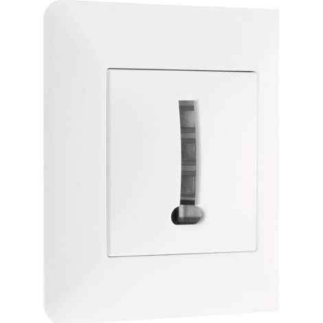 Prise téléphone 8 plots encastrable modèle ARTEZO blanc.