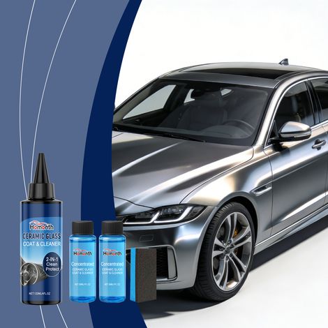 Coating Kit for Cleaning, Refurbishing, Scratch Prevention, and Smoothing of Car Paint Surfaces - 120ml + 2 x 30ml + 1 Sponge -- BIEMMEDUE (1/5)