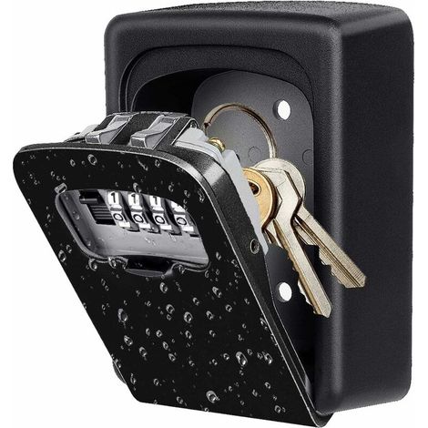 Cassetta di sicurezza per chiavi da esterno, cassetta di sicurezza a muro con codice a 4 cifre, portachiavi con contenitore - AquaForge (1/5)