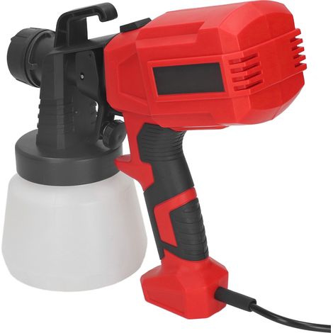 Pistolet à peinture électrique portatif à débit réglable, buse à jet divisé, pour la décoration, 800 ml, prise UE, 220 V (1/5)