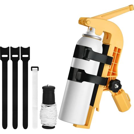 Barres d'extension pour bombes de pulvérisation, support de bombe aérosol, adaptateur de tige de rallonge, extenseur d'angle réglable, adaptateur de pulvérisateur réglable pour guêpes/spray (1/5)