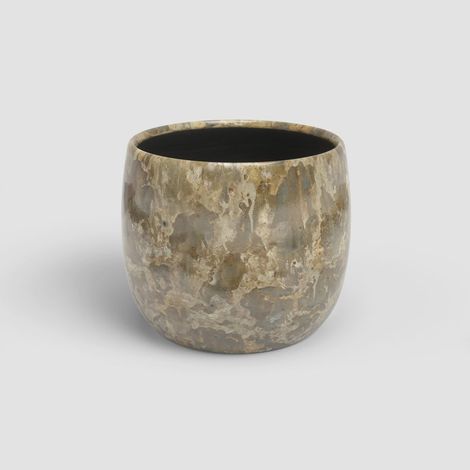 Artevasi Übertopf Callisto Keramik Ø 26 x 24 cm goldgrün