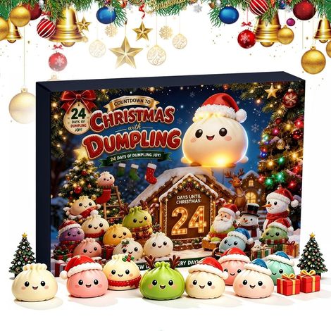 Calendrier de l'Avent Squishy 2026, Squishy Dumpling, 24 surprises,B (1/5)