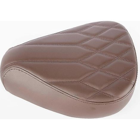 Housse de coussin de selle passager avant marron pour moto (1/5)