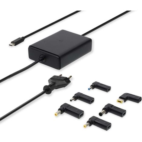 Nedis Notebook Adapter / GaN / 65 W / 5 / 9 / 12 / 15 / 20 V DC / 2.4 / 3.0 / 3.25 A / Vorrichtung: Notebook / Smartphone / Tablet / Euro / Typ-C (CEE 7/16)