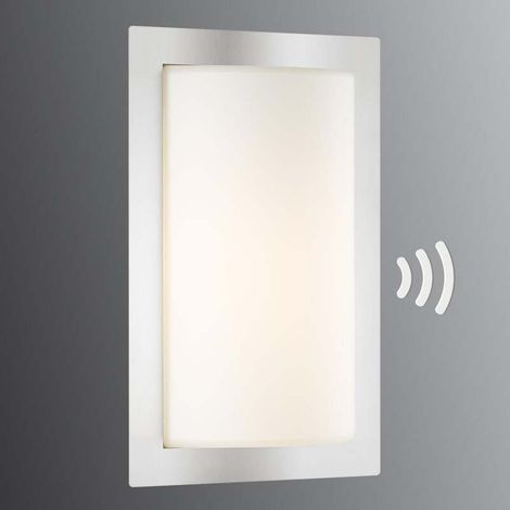 [GEBRAUCHT] B-Ware LCD Außenwandleuchte Luis Edelstahl mit Bewegungsmelder IP44 Gartenlampe (1/2)