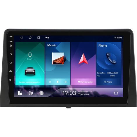 Autoradio pour Berlingo 2019/ Partner Rifter 2020 /Combo, 10.1 Pouces Android 14 écran Tactile 2+32 Go Navigation GPS avec Carplay Android Auto Bluetooth WiFi (1/5)