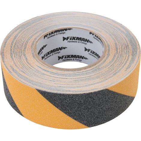 Fixman Anti-Slip Tape - 50mm x 18m Black/Yellow