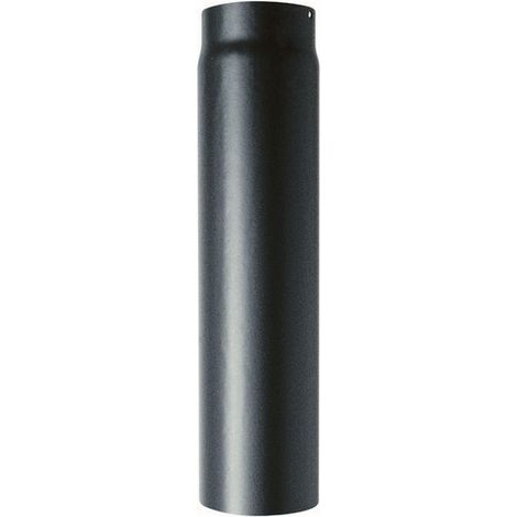 1PZ TUBO PESANTE PER STUFA Col.Nero opaco Ø cm. 15x 25