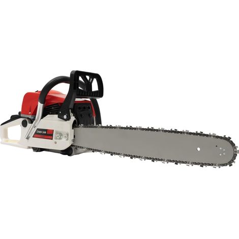 Kettensäge Benzin 2-Takt Chain Saw Set 52CC Gasoline Chainsaw Kettensäge Schneiden Motorsäge Benzin Selbstrückstellender Zugstart Gasoline Chainsaw, Rot