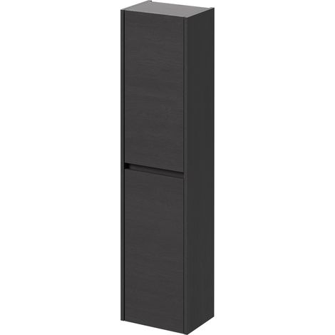 Montego Graphite Grey 350mm x 1400mm Wall Mounted Tall Storage Unit with 2 Doors (1/5)
