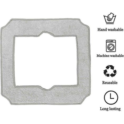 10 waschbare Wischmopptücher als Ersatzzubehör für Ecovacs Mini-Fensterstaubsaugerroboter
