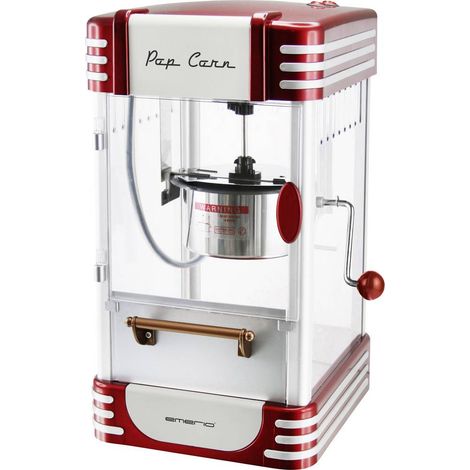 Macchina per popcorn emerio rossa 360 watt 25 x 31 cm (1/5)