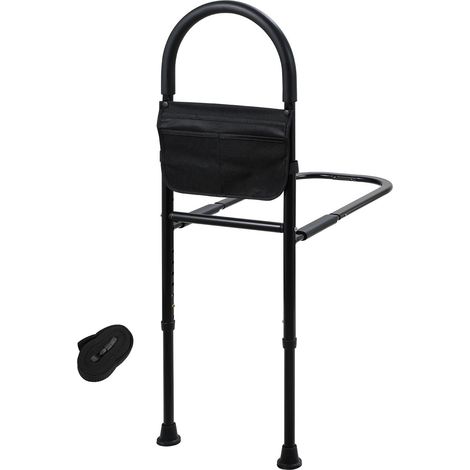 SWANEW Aide à la verticalisation du lit Barrière de Lit Pour la Sécurité des Personnes Âgées Poignée de Lit Réglable en Hauteur Aide à L'entrée de Lit
