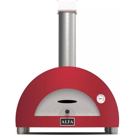 forno pizza a legna alfa "moderno" colore rosso 1 pizza (1/4)