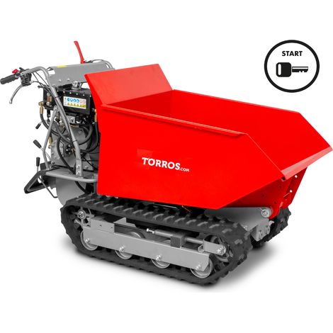 Torros – Minidumper à chenilles 500kg – Démarrage électrique – 6 vitesses avant et 2 arrière – Pour terrains accidentés – MRD500H6E (1/5)