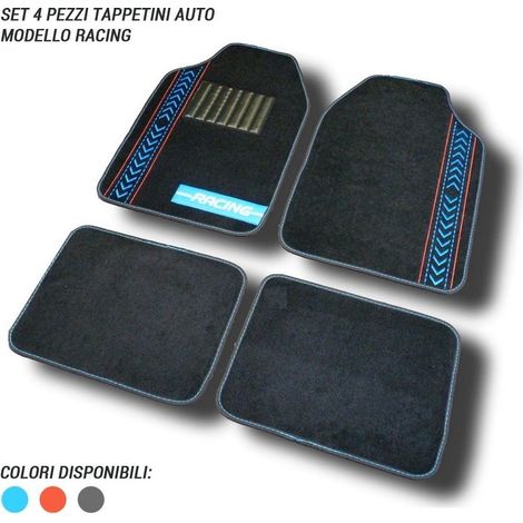 Tapis De Voiture Antidérapant Universel 4pcs. 3 Couleurs De Course (1/3)