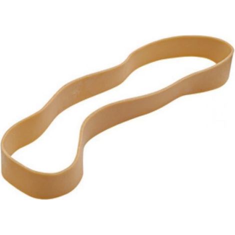 Bracelet En Caoutchouc - 200 X 10 Mm - Naturel - Pour Organisation De Documents Et Câbles - Lot De 100 (1/2)