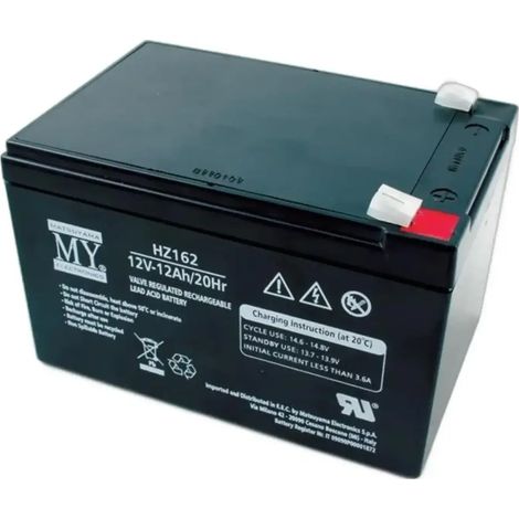 Batteria Ricaricabile al Piombo 12V 12A 20Hr - Matsuyama My Electronics